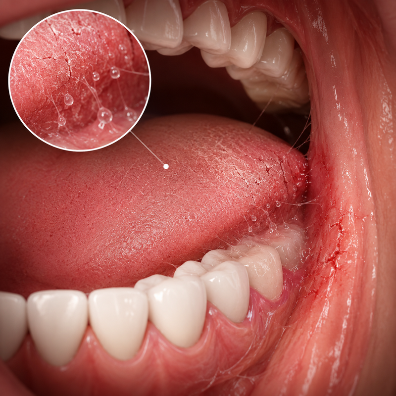 2. Less Saliva Can Mean More Pain.