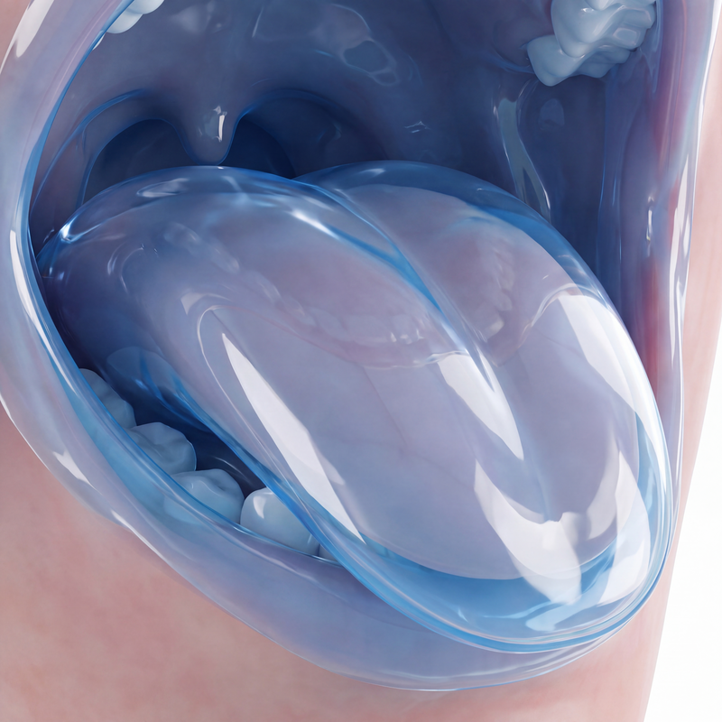 2. Saliva Leaves a Slippery Film.